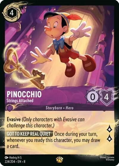 Pinocchio - Strings Attached - Cold Foil Pinocchio Strings At