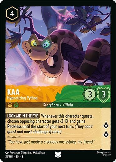 Kaa - Hypnotizing Python - Cold Foil