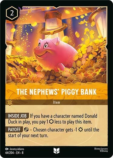 The Nephews' Piggy Bank - Cold Foil