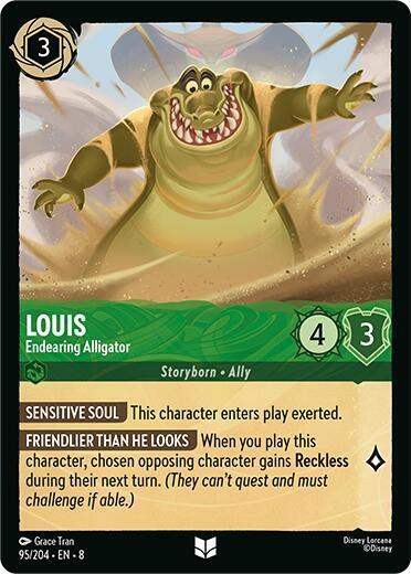 Louis - Endearing Alligator - Cold Foil