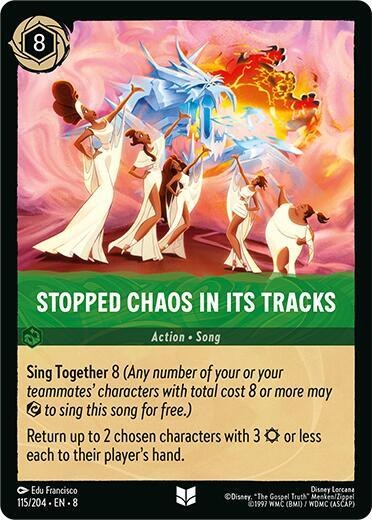 Stopped Chaos in Its tracks - Cold Foil