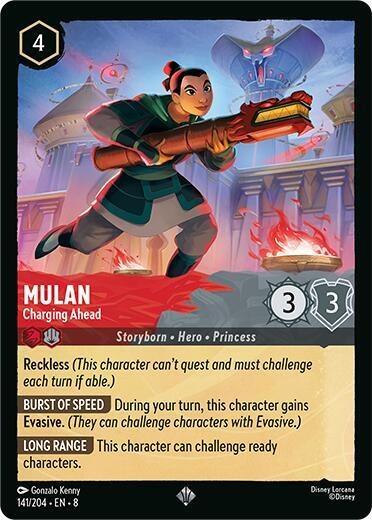 Mulan - Charging Ahead - Cold Foil