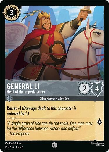 General Li - Head of the Imperial Army - Cold Foil