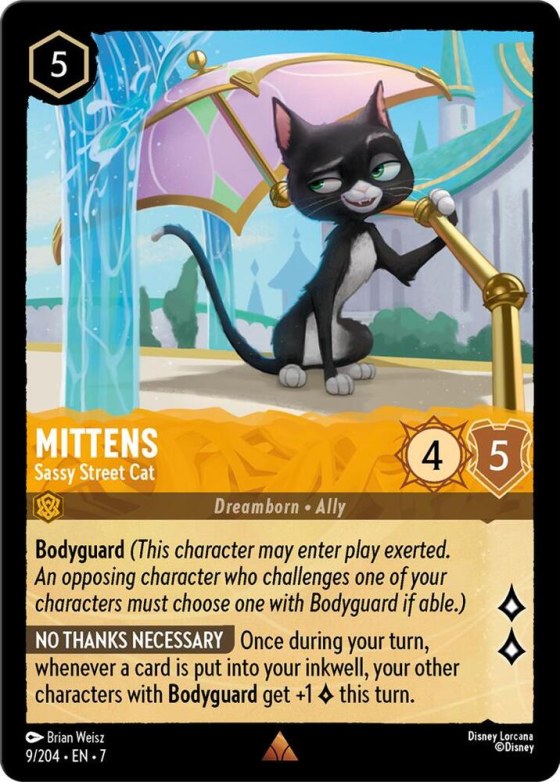 Mittens - Sassy Street Cat - Cold Foil
