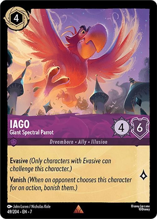 Iago - Giant Spectral Parrot - Cold Foil