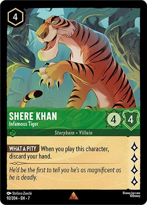 Shere Khan - Infamous Tiger - Cold Foil