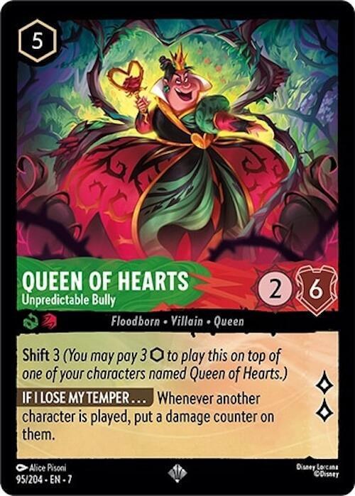 Queen of Hearts - Unpredictable Bully - Cold Foil
