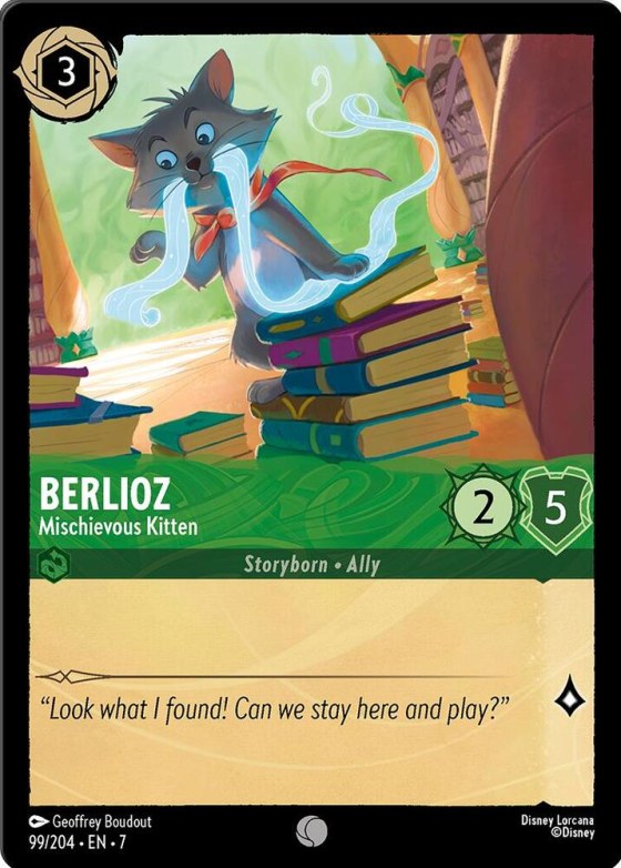 Berlioz - Mischievous Kitten - Cold Foil