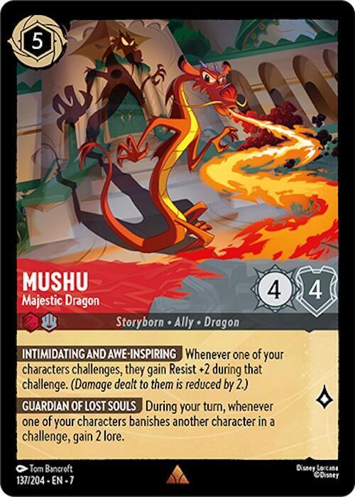 Mushu - Majestic Dragon - Cold Foil