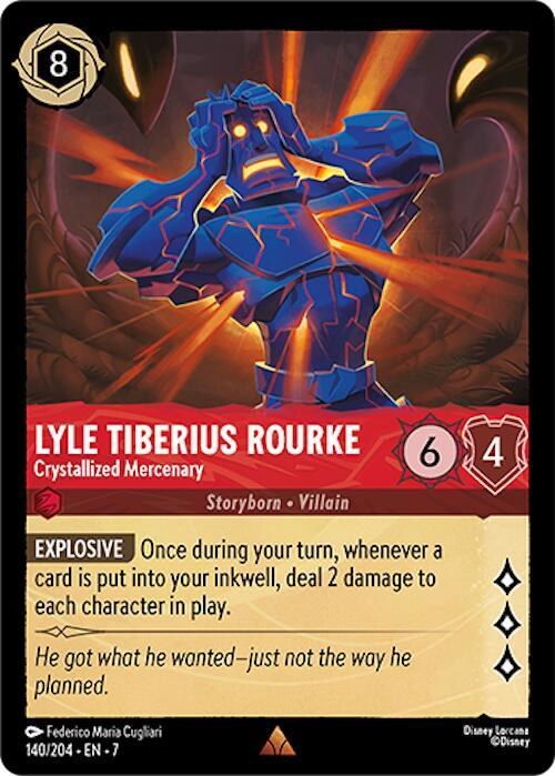 Lyle Tiberius Rourke - Crystallized Mercenary - Cold Foil