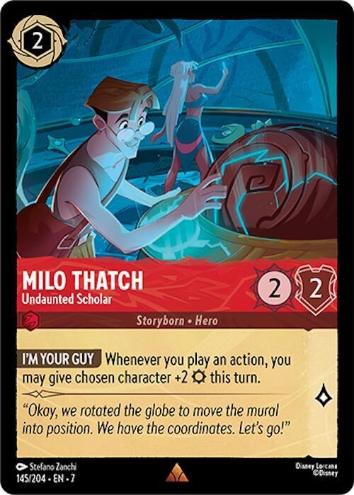 Milo Thatch - Undaunted Scholar - Cold Foil