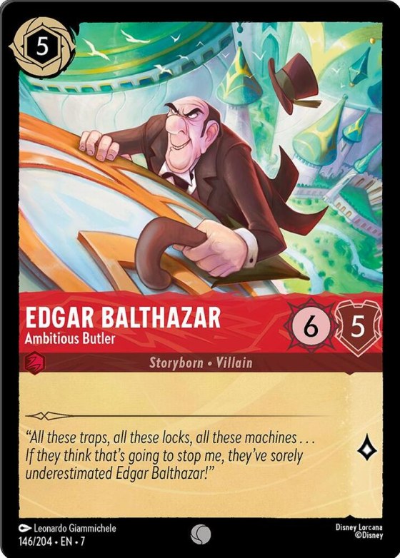 Edgar Balthazar - Ambitious Butler - Cold Foil