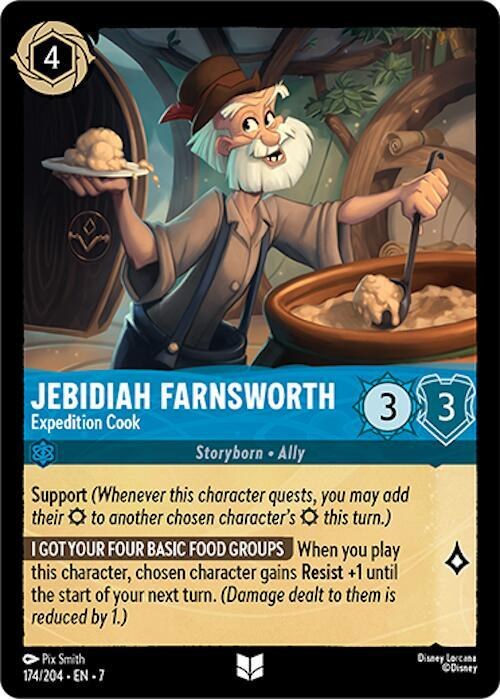 Jebidiah Farnsworth - Expedition Cook - Cold Foil
