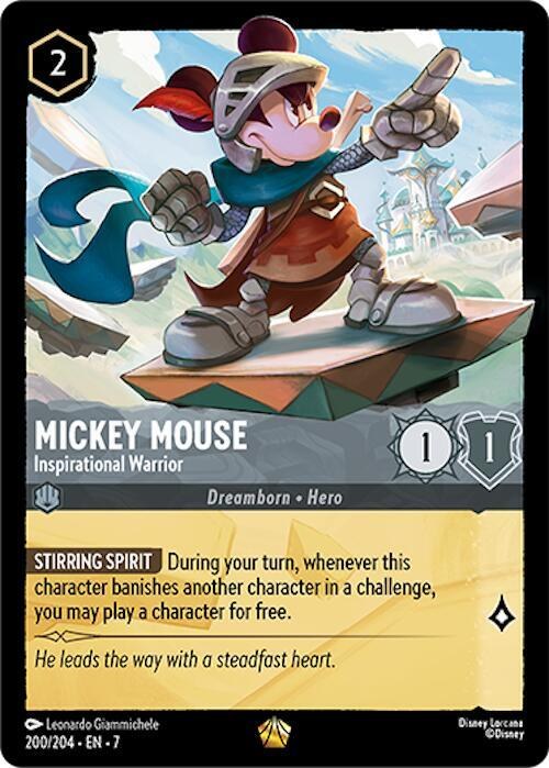Mickey Mouse - Inspirational Warrior - Cold Foil