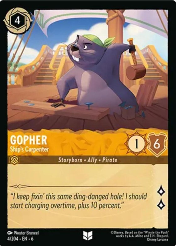 Gopher - Ship's Carpenter - Cold Foil
