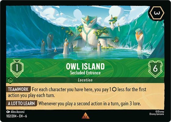 Owl Island - Secluded Entrance - Cold Foil