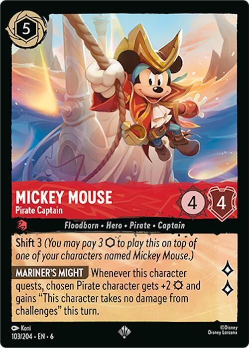 Mickey Mouse - Pirate Captain - Cold Foil