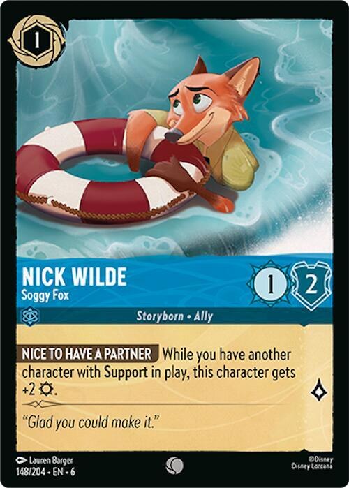 Nick Wilde - Soggy Fox - Cold Foil