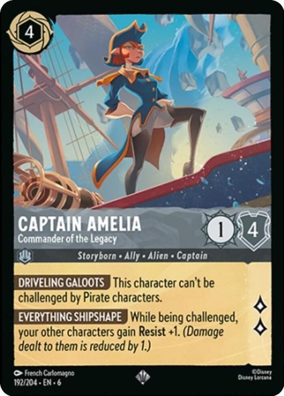 Captain Amelia - Commander of the Legacy - Cold Foil