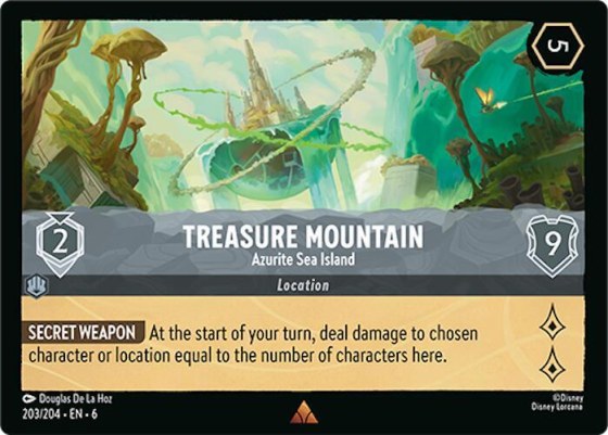 Treasure Mountain - Azurite Sea Island - Cold Foil