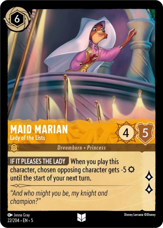 Maid Marian - Lady of the Lists - Cold Foil