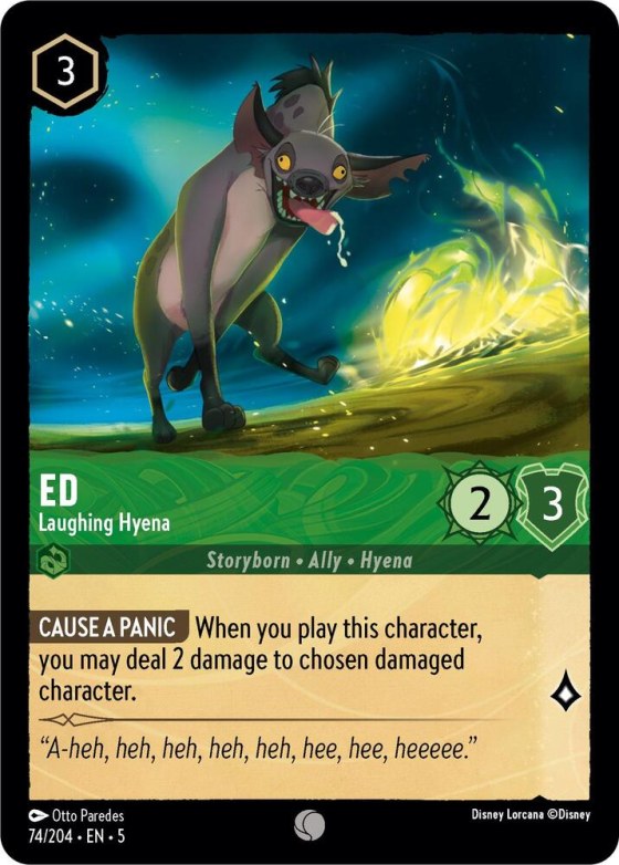 Ed - Laughing Hyena - Cold Foil