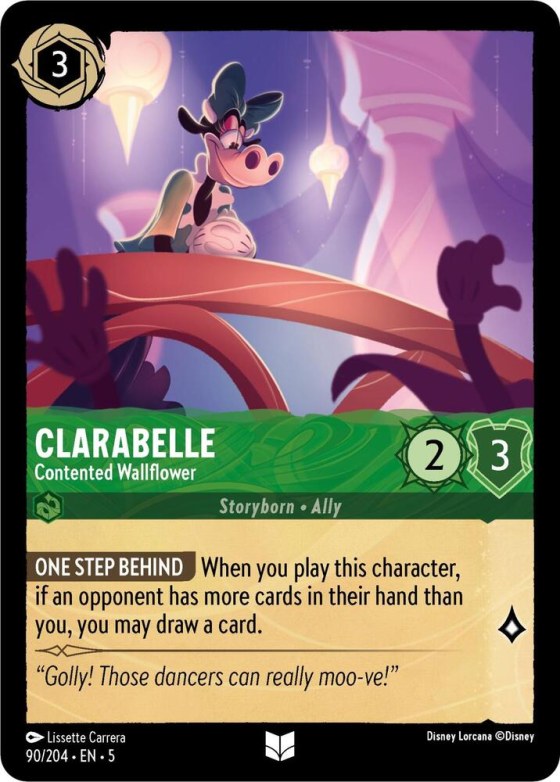 Clarabelle - Contented Wallflower - Cold Foil