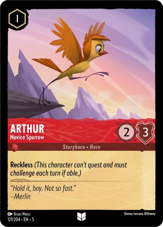 Arthur - Novice Sparrow - Cold Foil