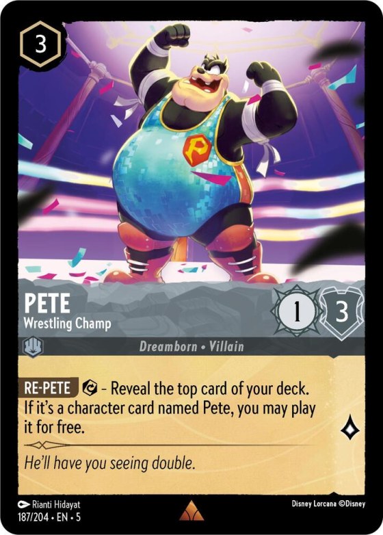 Pete - Wrestling Champ - Cold Foil