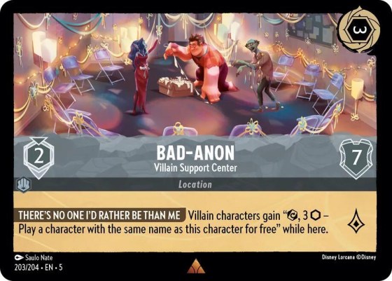 Bad-Anon - Villain Support Center - Cold Foil