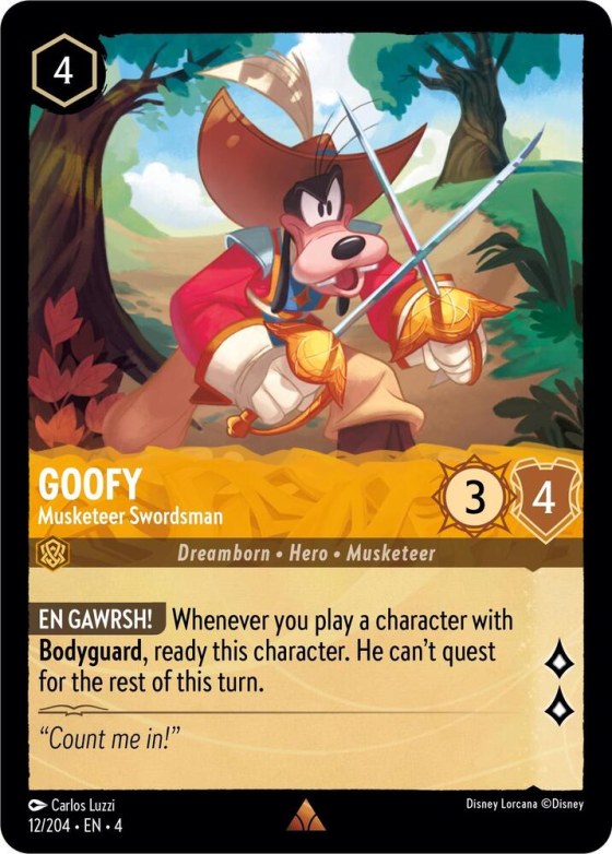 Goofy - Musketeer Swordsman - Cold Foil