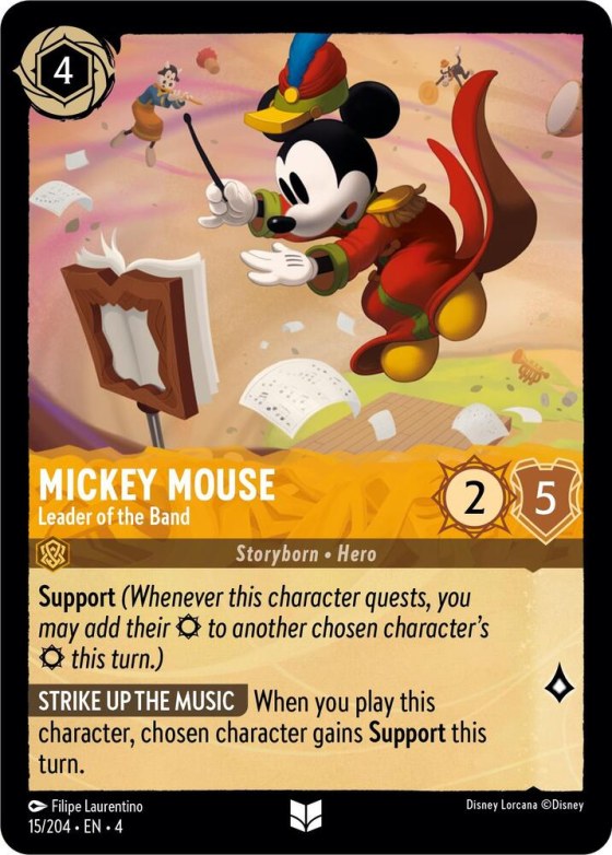 Mickey Mouse - Leader of the Band - Cold Foil