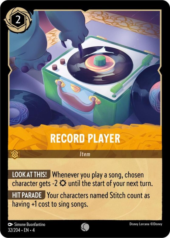 Record Player - Cold Foil