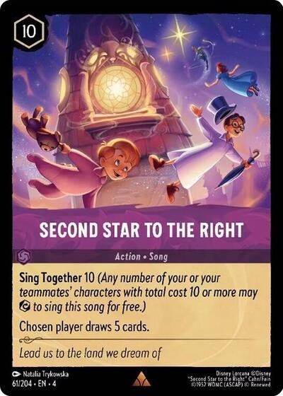 Second Star to the Right - Cold Foil