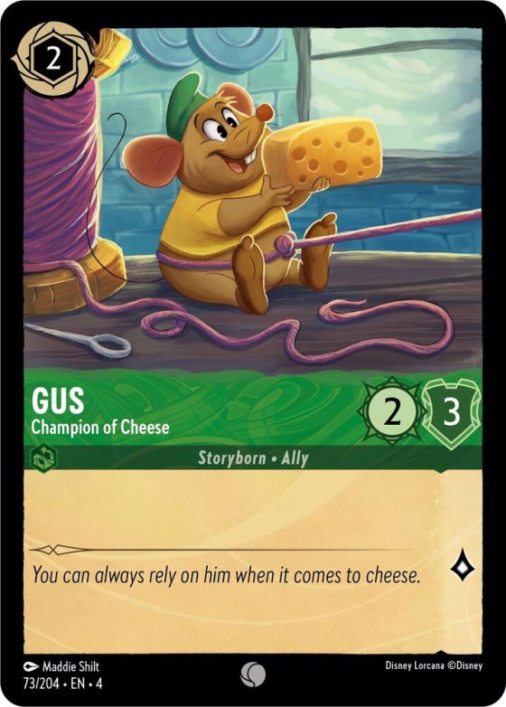 Gus - Champion of Cheese - Cold Foil