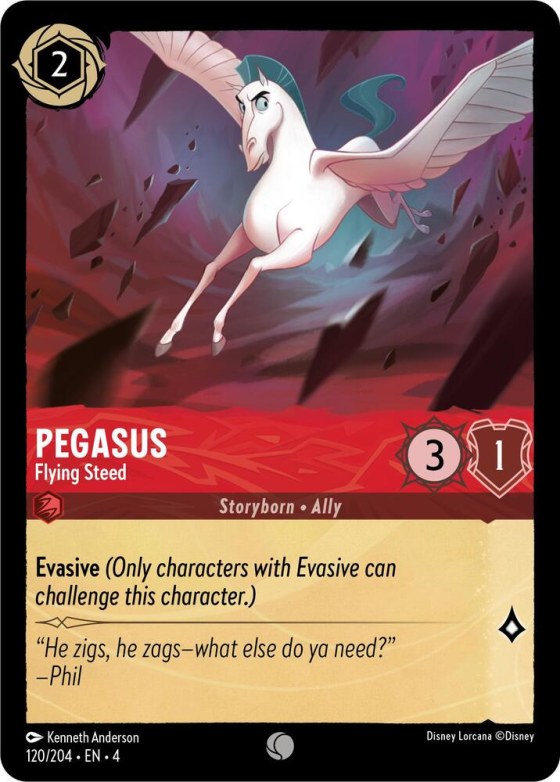 Pegasus - Flying Steed - Cold Foil