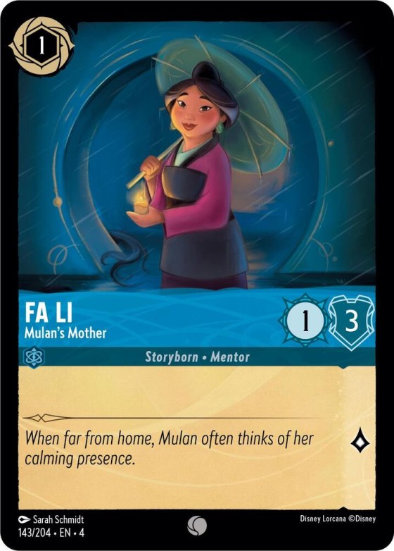 Fa Li - Mulan's Mother - Cold Foil