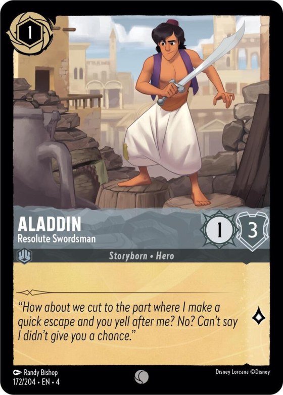 Aladdin - Resolute Swordsman - Cold Foil