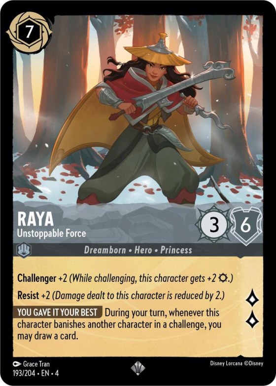 Raya - Unstoppable Force - Cold Foil