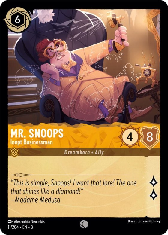 Mr. Snoops - Inept Businessman - Cold Foil