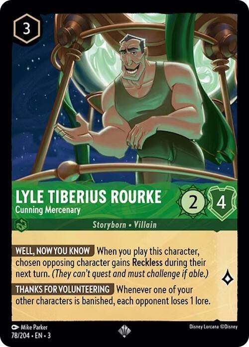 Lyle Tiberius Rourke - Cunning Mercenary - Cold Foil
