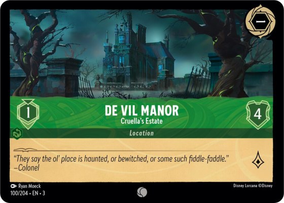 De Vil Manor - Cruella's Estate - Cold Foil