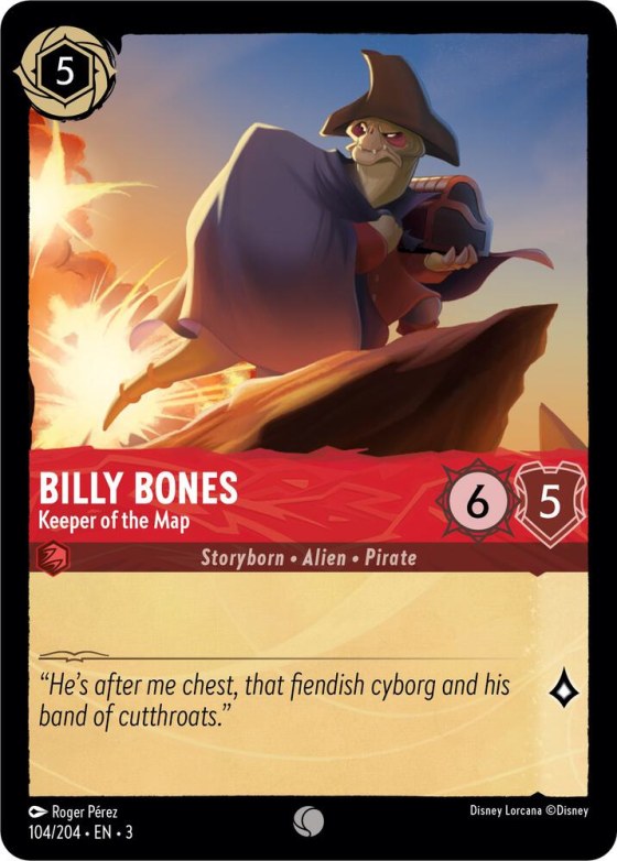 Billy Bones - Keeper of the Map - Cold Foil