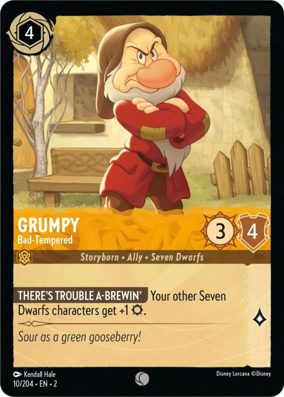 Grumpy - Bad-Tempered - Cold Foil