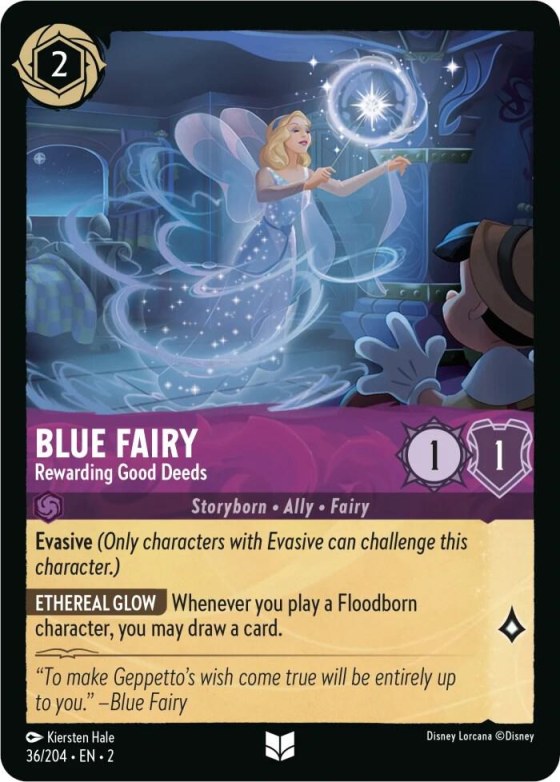 Blue Fairy - Rewarding Good Deeds - Cold Foil