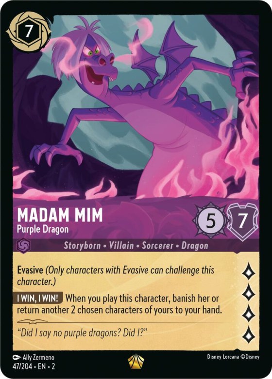 Madam Mim - Purple Dragon - Cold Foil