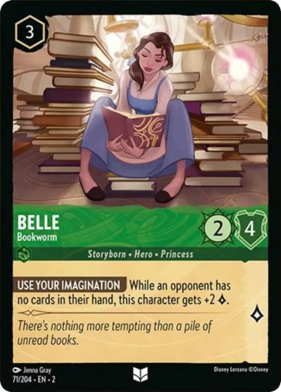 Belle - Bookworm - Cold Foil