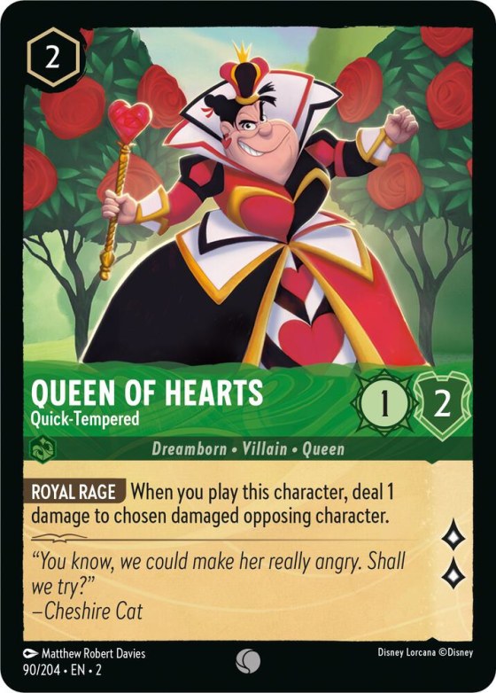 Queen of Hearts - Quick-Tempered - Cold Foil