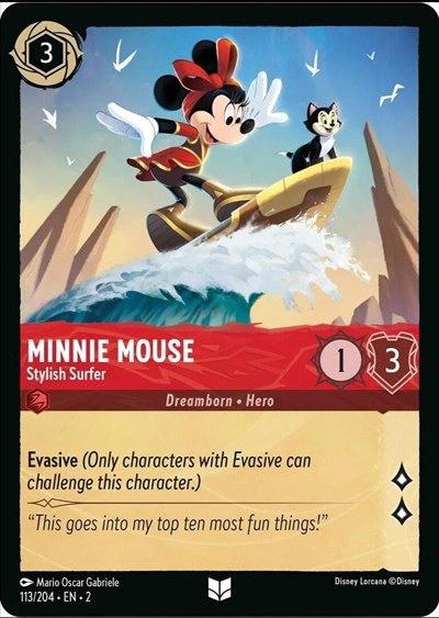 Minnie Mouse - Stylish Surfer - Cold Foil