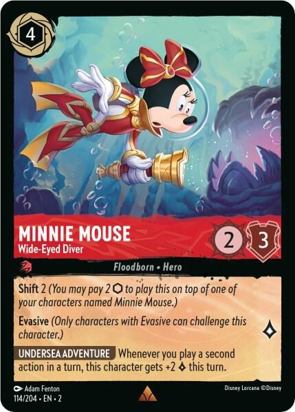 Minnie Mouse - Wide-Eyed Diver - Cold Foil